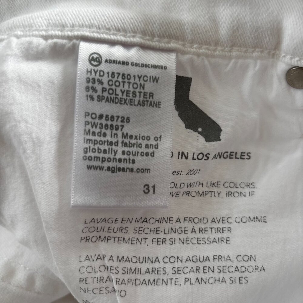 AG | Cloud Soft Denim Ex-Boyfriend | White | Size 31 | NWT - Picture 11 of 16